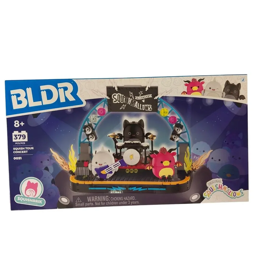 BLDR Squishmallows Squish Tour Concert Building Set - 379 pc NIB
